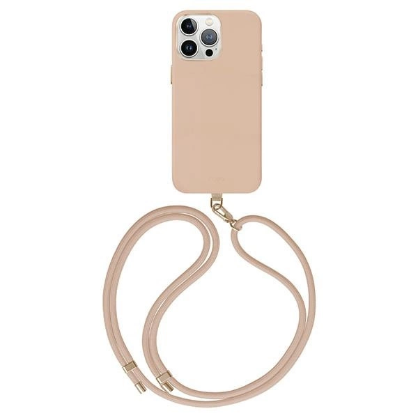 Etui UNIQ Coehl Muse Magnetic Charging do iPhone 15 Pro Max - beżowe