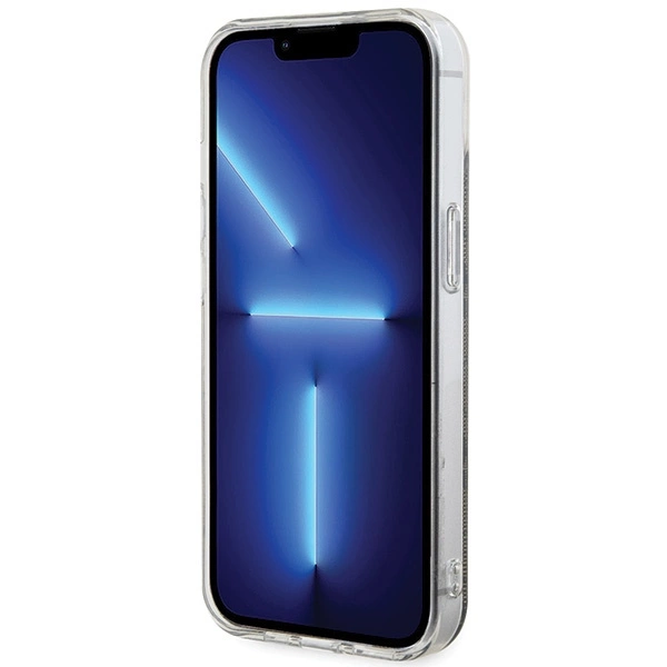 Etui Guess IML 4G MagSafe na iPhone 15 Plus - brązowe