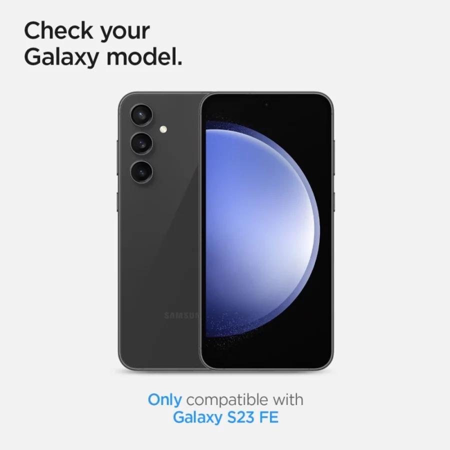 Osłona aparatu Spigen Glas.tR EZ Fit Optik Camera Protector na Samsung Galaxy S23 FE - czarna 2 szt.
