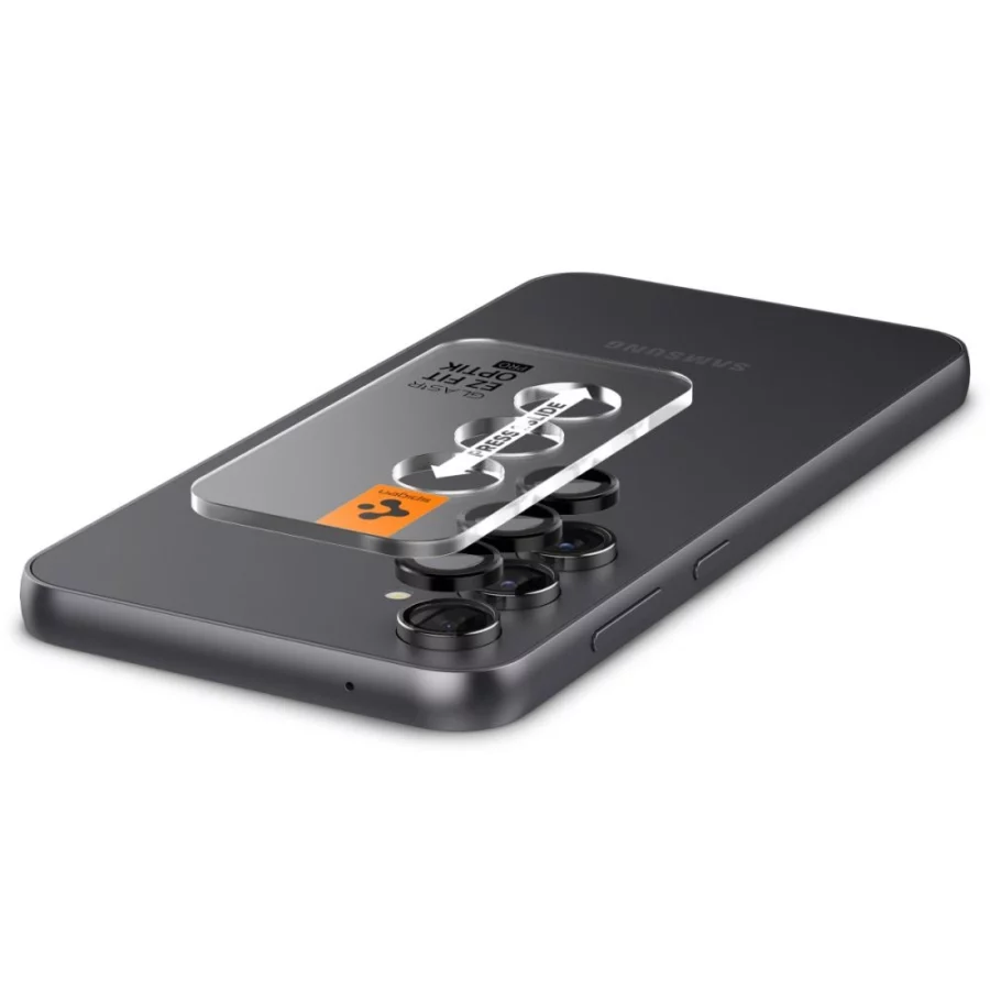 Osłona aparatu Spigen Glas.tR EZ Fit Optik Camera Protector na Samsung Galaxy S23 FE - czarna 2 szt.