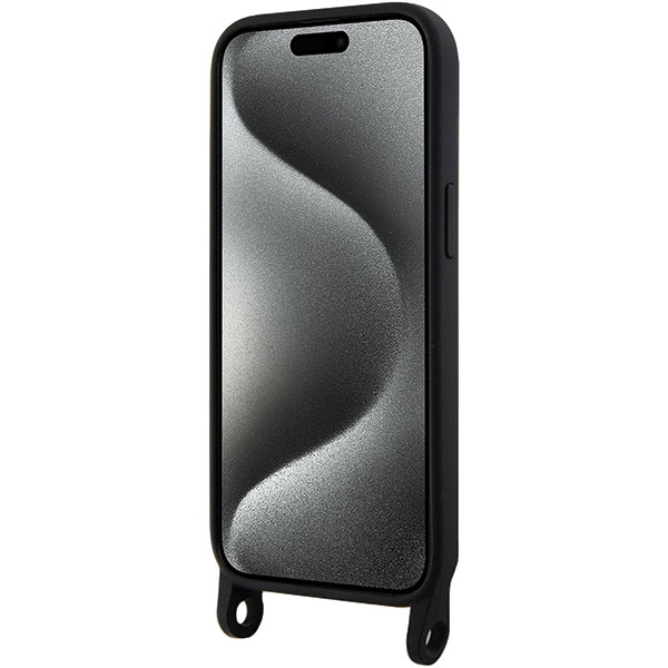 Etui Karl Lagerfeld Crossbody Silicone Ikonik do iPhone 15 - czarne