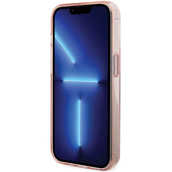 Etui Karl Lagerfeld Ring Stand Choupette Head MagSafe do iPhone 15 Pro Max - różowe