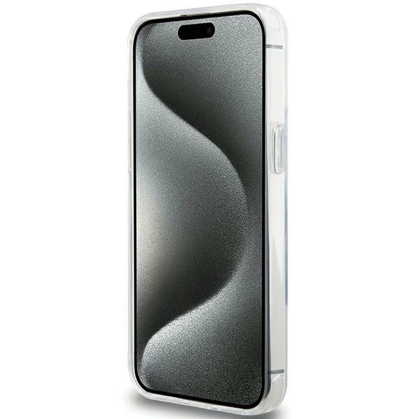 Etui Karl Lagerfeld Ring Stand Karl Head MagSafe do iPhone 15 Pro Max - białe