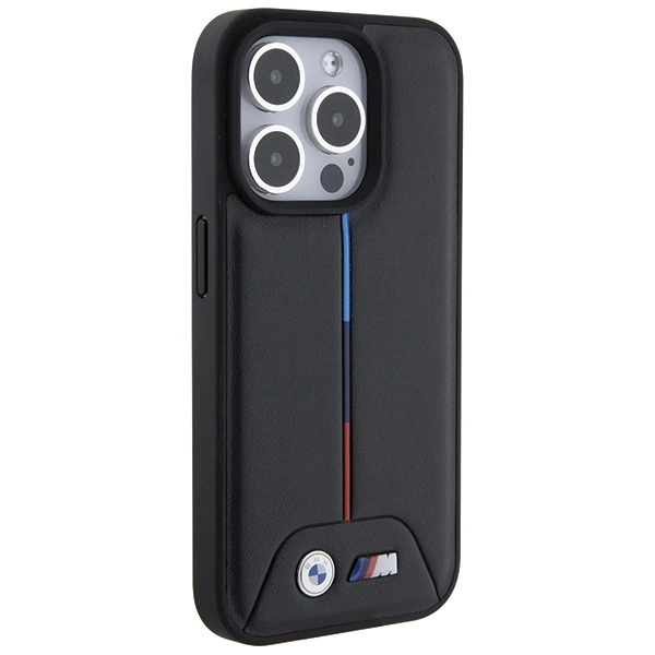 Etui BMW Quilted Tricolor na iPhone 15 Pro - czarne