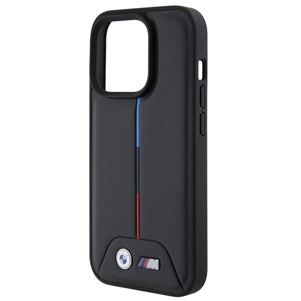 Etui BMW Quilted Tricolor na iPhone 15 Pro - czarne
