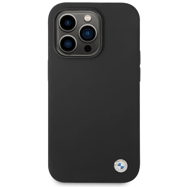 Etui BMW Silicone Metal Logo na iPhone 15 Pro - czarne