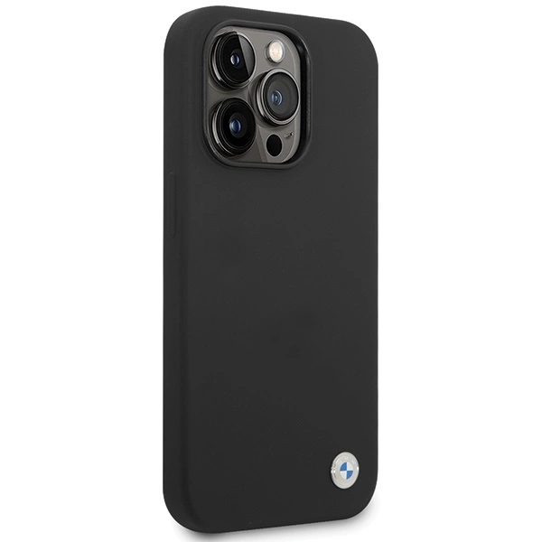 Etui BMW Silicone Metal Logo na iPhone 15 Pro - czarne