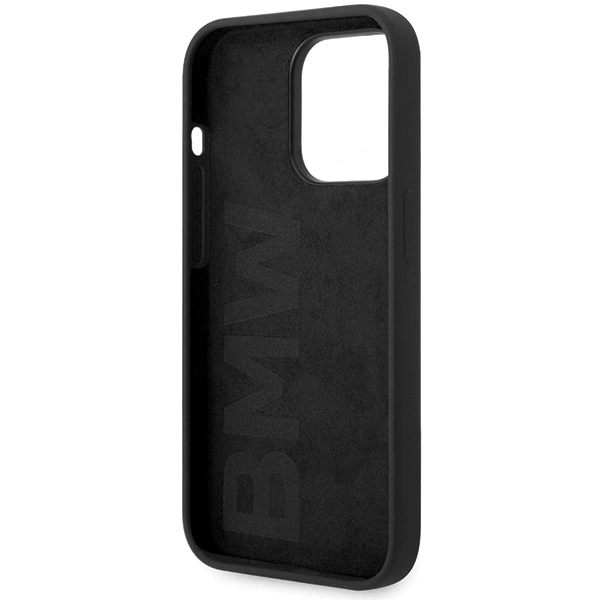 Etui BMW Silicone Metal Logo na iPhone 15 Pro - czarne