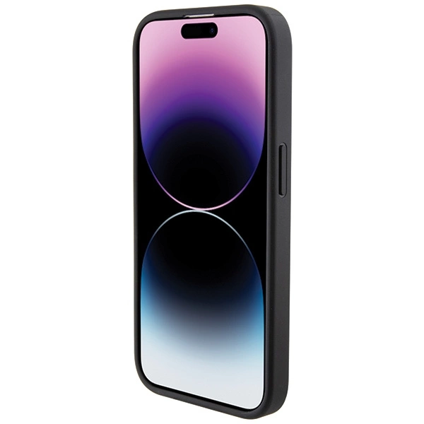 Etui BMW Leather Blue Dots na iPhone 15 Pro Max - czarne