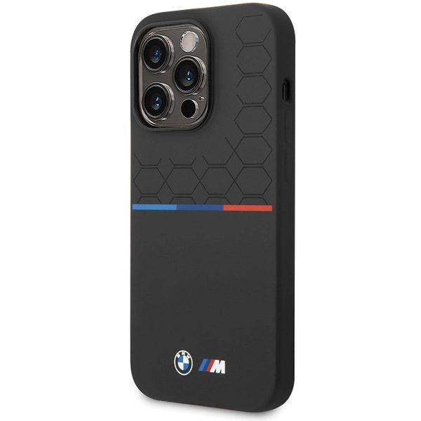 Etui BMW Silicone Pattern na iPhone 15 Pro Max - czarne