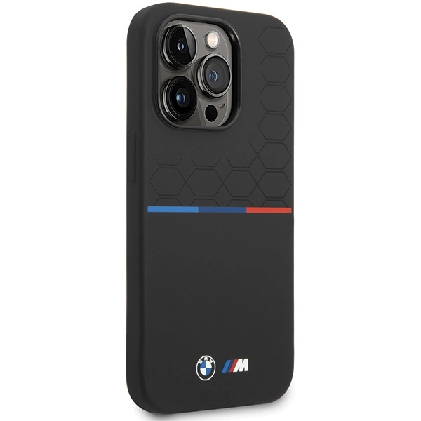 Etui BMW Silicone Pattern na iPhone 15 Pro Max - czarne