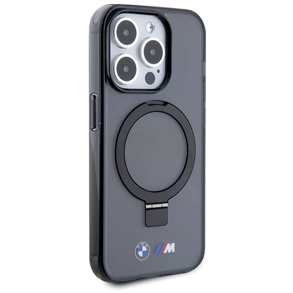 Etui BMW Ring Stand M Collection MagSafe na iPhone 15 Pro - czarne