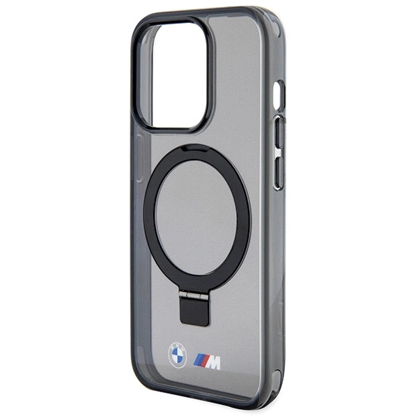 Etui BMW Ring Stand M Collection MagSafe na iPhone 15 Pro - czarne