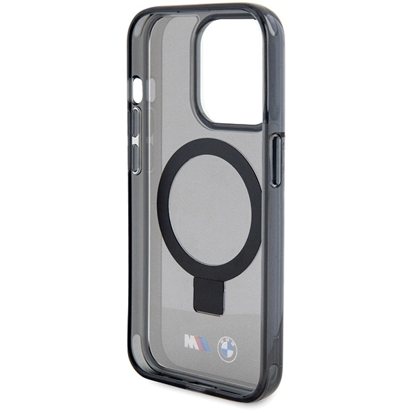 Etui BMW Ring Stand M Collection MagSafe na iPhone 15 Pro - czarne
