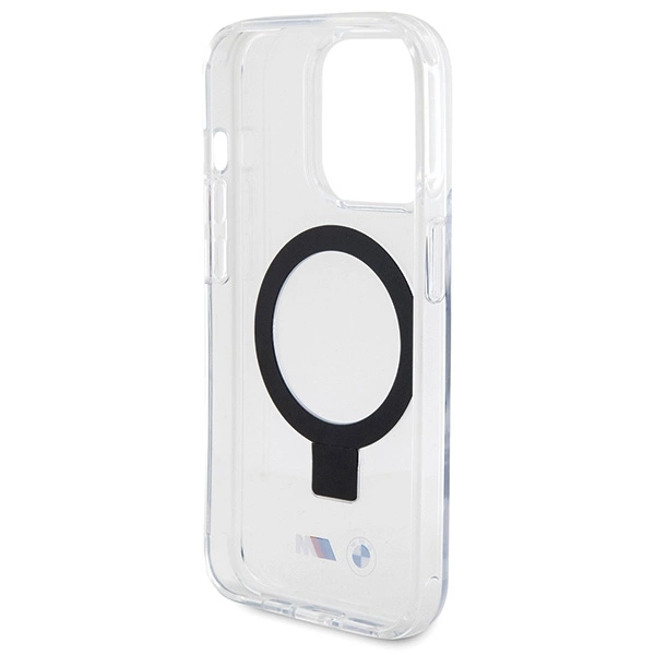 Etui BMW Ring Stand M Collection MagSafe na iPhone 15 Pro - przezroczysty