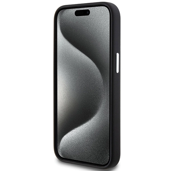 Etui BMW Signature Liquid Silicone MagSafe na iPhone 15 - czarne