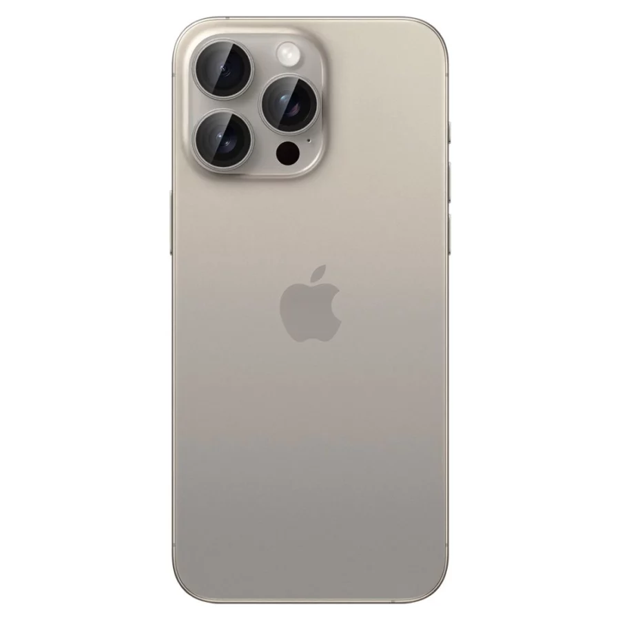 Osłona aparatu Spigen Optik.tR EZ Fit Camera Protector na iPhone 14 Pro / Pro Max / 15 Pro / Pro Max - tytan naturalny 2 szt.