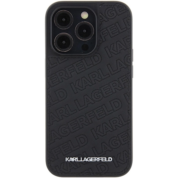 Etui Karl Lagerfeld Quilted K Pattern na iPhone 15 Pro - czarne