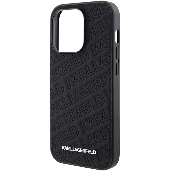Etui Karl Lagerfeld Quilted K Pattern na iPhone 15 Pro - czarne