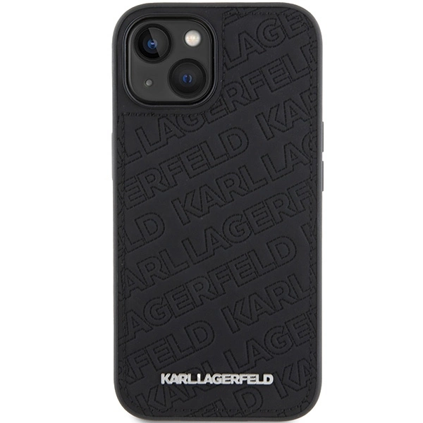 Etui Karl Lagerfeld Quilted K Pattern na iPhone 15 Plus / 14 Plus - czarne