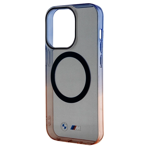 Etui BMW Gradient Bumper MagSafe na iPhone 15 Pro Max - szare