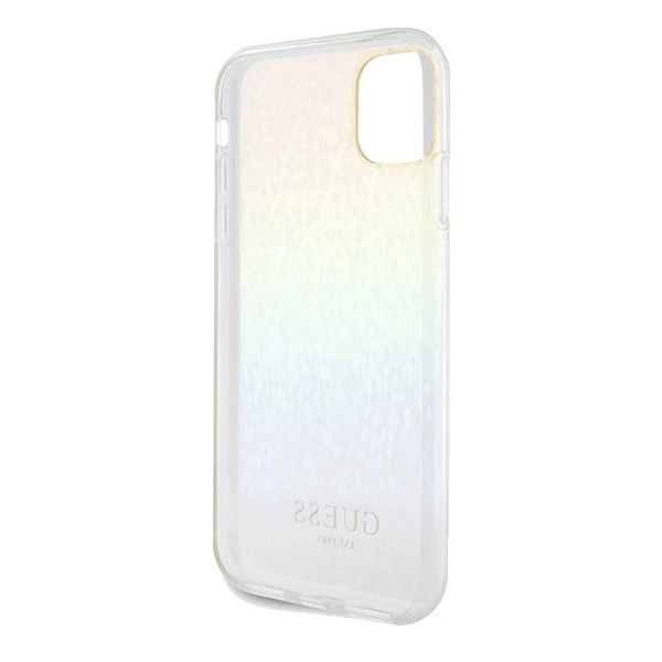 Etui Guess IML Faceted Mirror Disco Iridescent na iPhone 11 / Xr - wielokolorowe