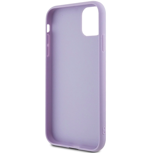 Etui Guess Sequin Script Metal na iPhone 11 / Xr - fioletowe