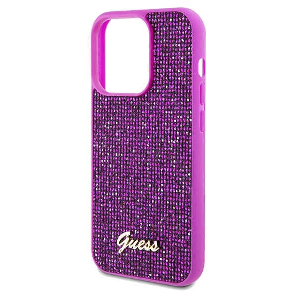 Etui Guess Disco Metal Script na iPhone 14 Pro Max - fuksjowe