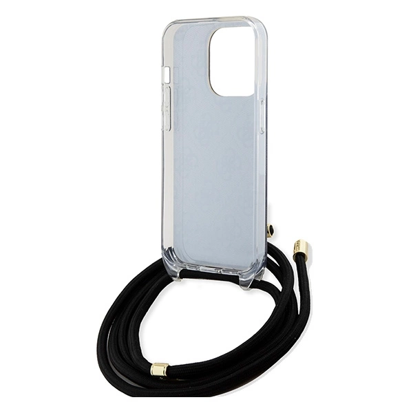 Etui Guess Crossbody Cord 4G Print na iPhone 15 Pro Max - czarne