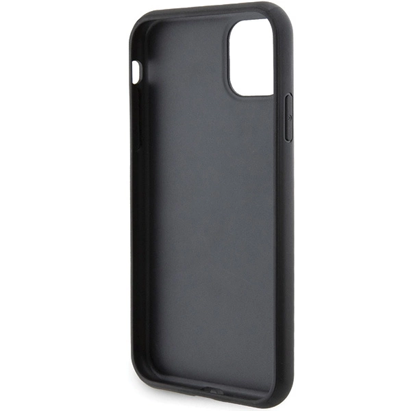 Etui Karl Lagerfeld Gripstand Saffiano Karl&Choupette Pins na iPhone 11 / Xr - czarne
