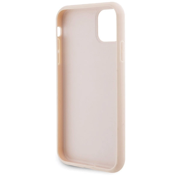Etui Karl Lagerfeld Quilted K Pattern na iPhone 11 / Xr - różowe