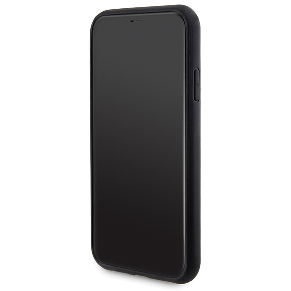 Zestaw Guess GUBPM5N614GEMGK iPhone11 6.1" hardcase + Powerbank 5000mAh MagSafe czarny/black 4G Metal Logo