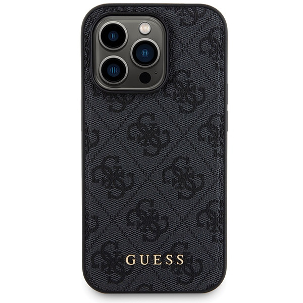 Zestaw Guess GUBPM5P13L4GEMGK iPhone13 Pro 6.1" hardcase + Powerbank 5000mAh MagSafe czarny/black 4G Metal Logo