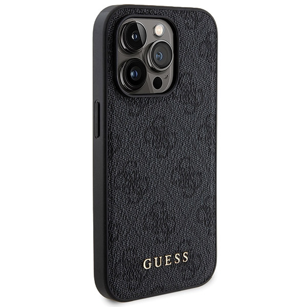 Zestaw Guess GUBPM5P14L4GEMGK iPhone14 Pro 6.1" hardcase + Powerbank 5000mAh MagSafe czarny/black 4G Metal Logo