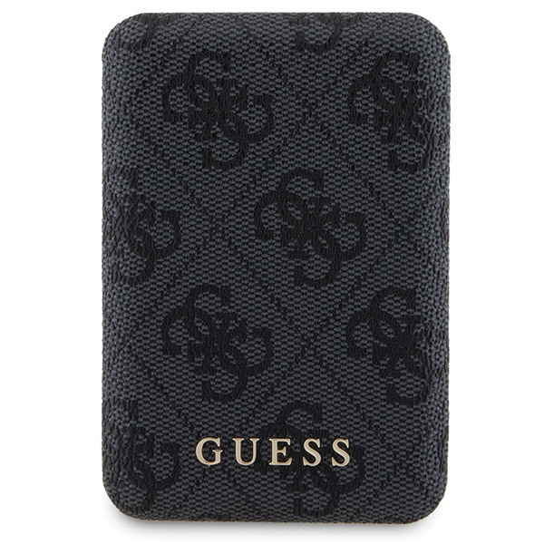 Zestaw Guess GUBPM5P14L4GEMGK iPhone14 Pro 6.1" hardcase + Powerbank 5000mAh MagSafe czarny/black 4G Metal Logo