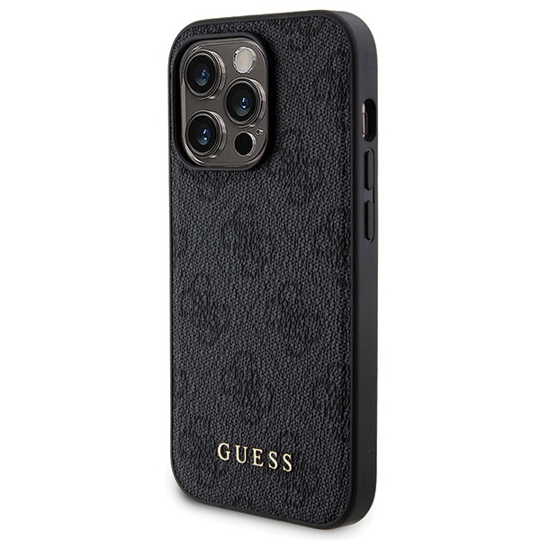 Zestaw Guess GUBPM5P14X4GEMGK iPhone14 Pro Max 6.7" hardcase + Powerbank 5000mAh MagSafe czarny/black 4G Metal Logo