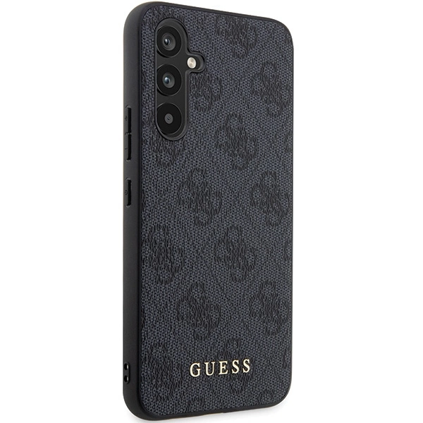 Etui Guess 4G Metal Gold Logo na Samsung Galaxy S23 FE - szare