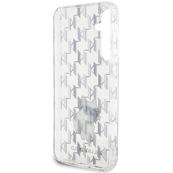 Etui Karl Lagerfeld Monogram Choupette na Samsung Galaxy S23 FE - przezroczyste