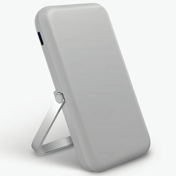UNIQ Powerbank Hoveo 5000mAh USB-C 20W PD Fast charge Wireless Magnetic jasnoszary/chalk grey