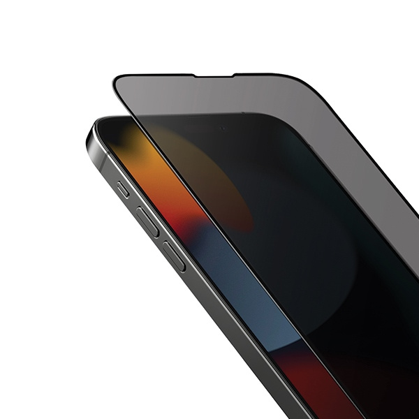 UNIQ Optix Privacy iPhone 14 6.1" / 13 6.1" / 13 Pro 6.1" prywatyzujące szkło hartowane z aplikatorem