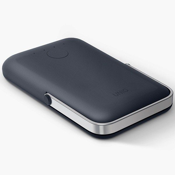 UNIQ Powerbank Hoveo 5000mAh USB-C 20W PD Fast charge Wireless Magnetic niebieski/storm blue