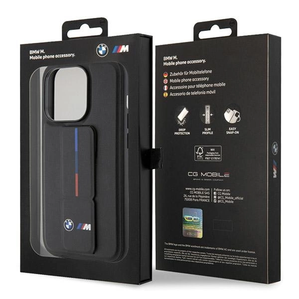 Etui BMW Grip Hot Stamp na iPhone 15 Pro - czarne
