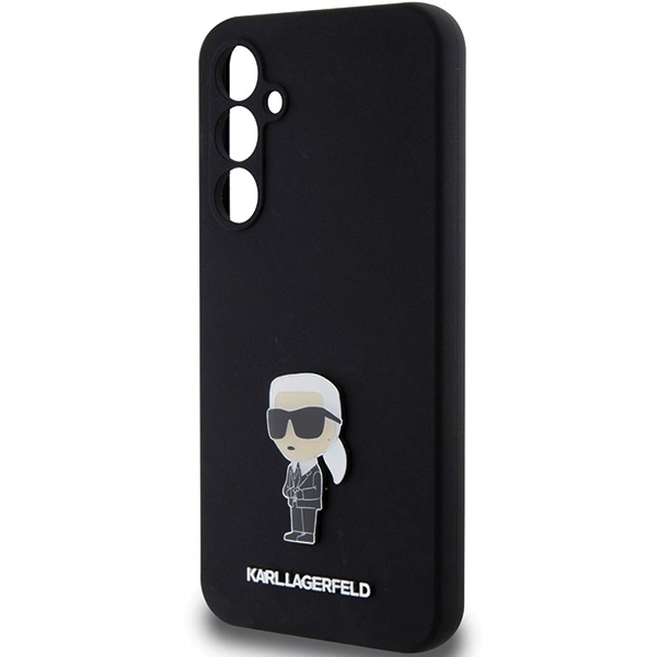 Etui Karl Lagerfeld Silicone Ikonik Metal Pin na Samsung Galaxy S23 FE - czarne