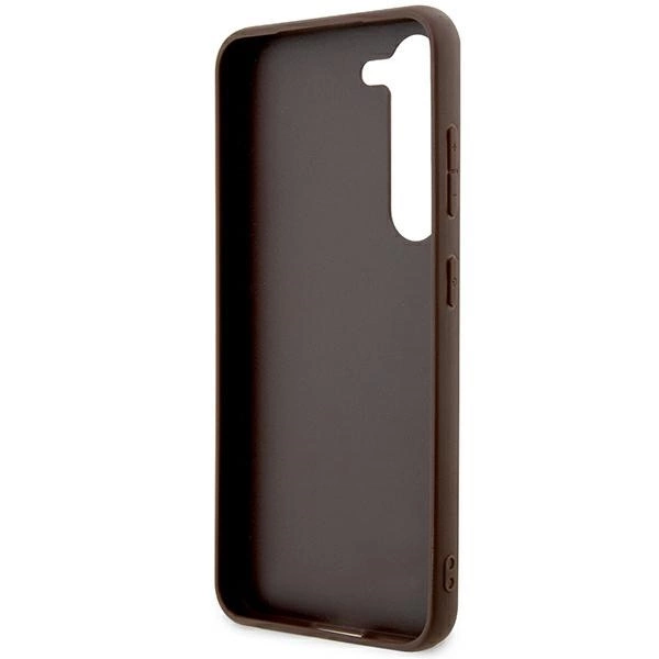 Etui Guess 4G Stripe Collection na Samsung Galaxy S24+ - brązowe