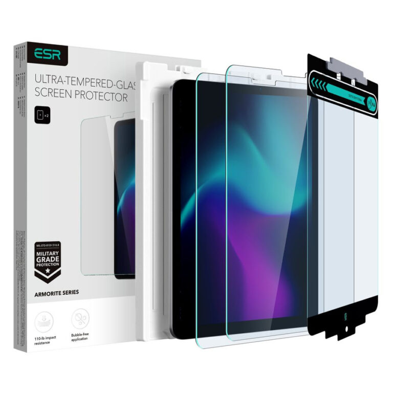 SZKŁO HARTOWANE ESR ARMORITE 2-PACK IPAD AIR 10.9 4 / 5 / 2020-2022 / PRO 11 2 / 3 / 4 / 2020-2022 CLEAR