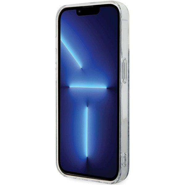 Etui Guess IML 4G MagSafe na iPhone 15 Pro - niebieskie
