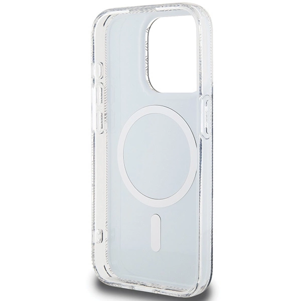 Etui Guess IML GCube MagSafe na iPhone 15 Pro - czarne