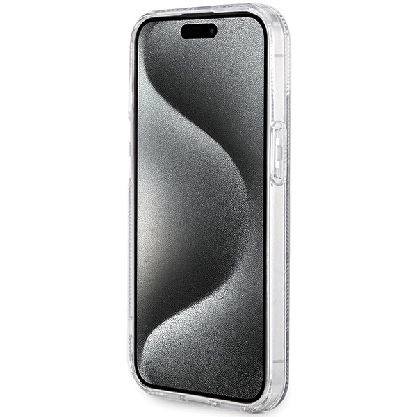 Etui Guess IML GCube MagSafe na iPhone 15 Plus / 14 Plus - czarne