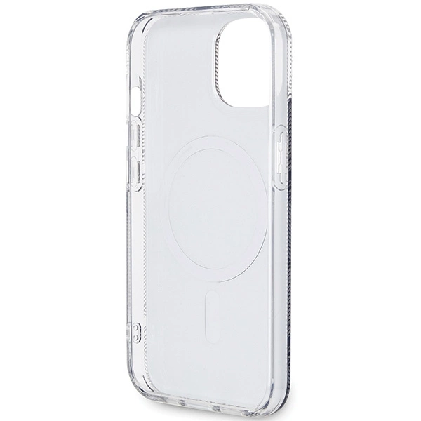 Etui Guess IML GCube MagSafe na iPhone 15 / 14 / 13 - czarne