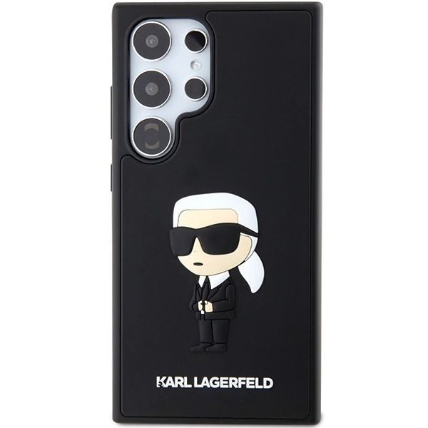 Etui Karl Lagerfeld 3D Rubber Ikonik na Samsung Galaxy S24 Ultra - czarne